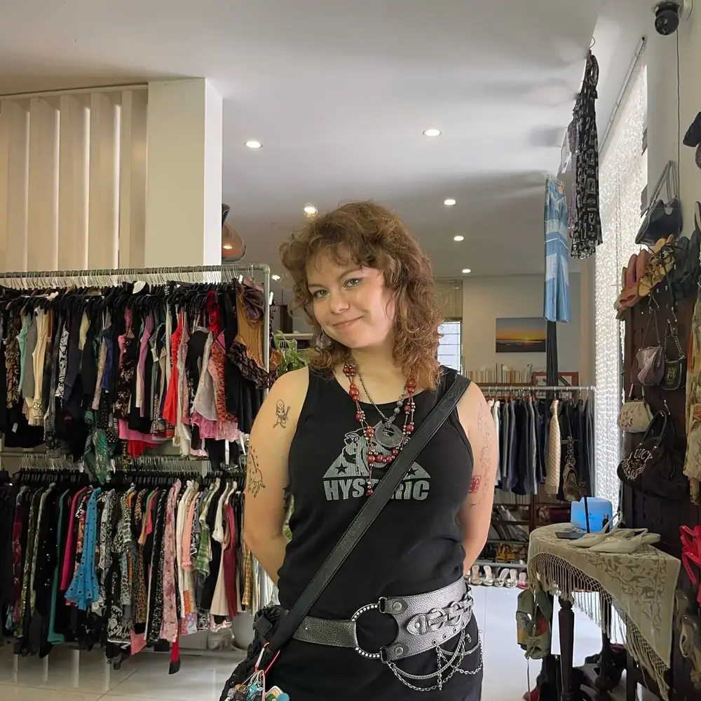 Customer visiting Yen May Vintage in Danang
