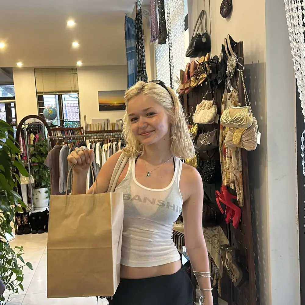 Customer visiting Yen May Vintage in Danang