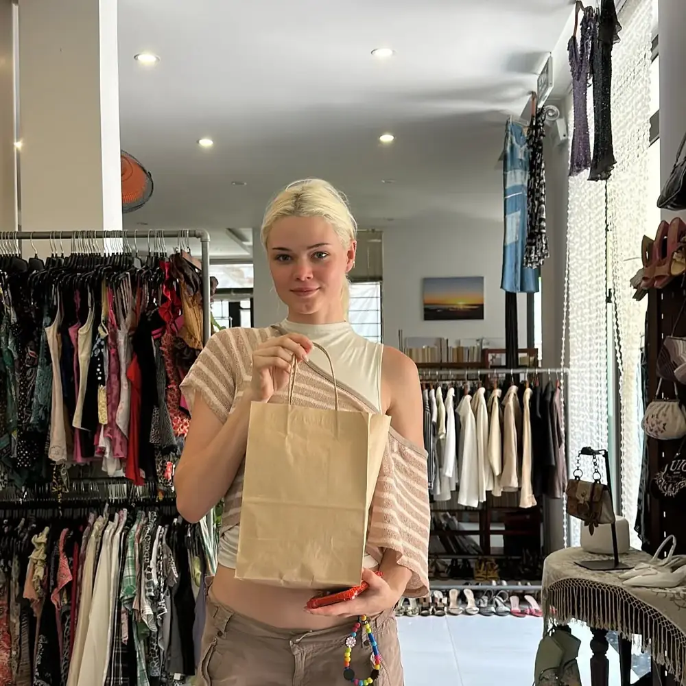 Customer visiting Yen May Vintage in Danang
