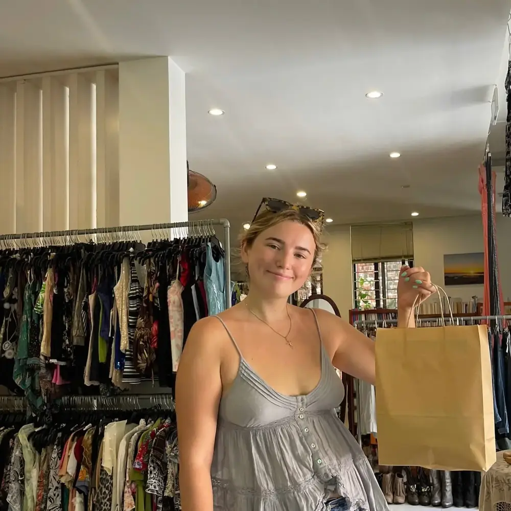 Customer visiting Yen May Vintage in Danang