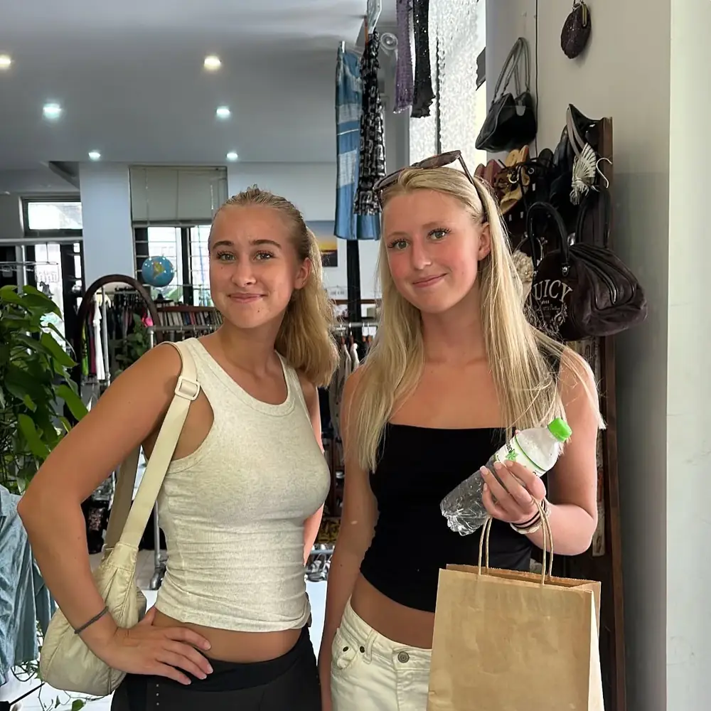 Customer visiting Yen May Vintage in Danang