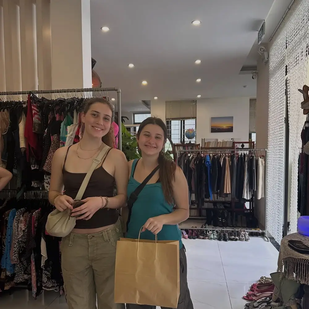 Customer visiting Yen May Vintage in Danang