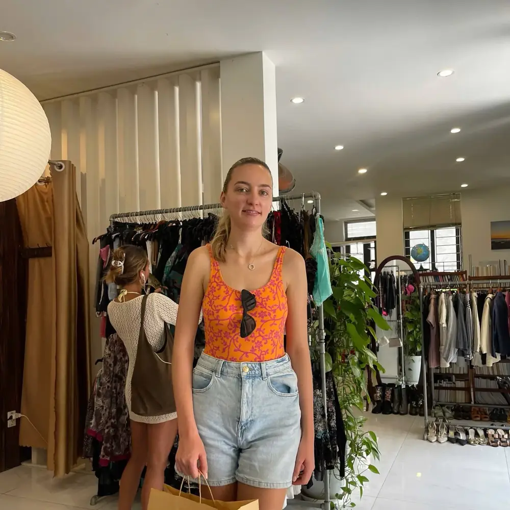 Customer visiting Yen May Vintage in Danang