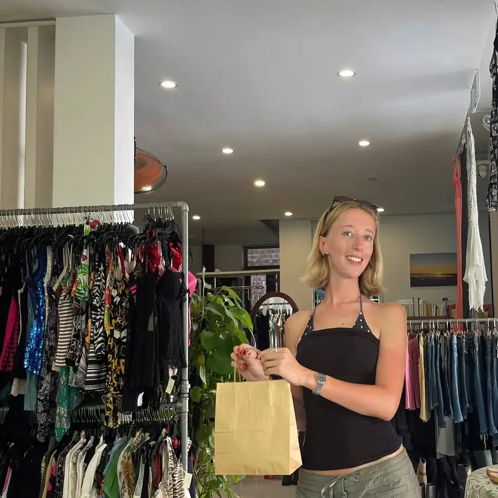 Customer visiting Yen May Vintage in Danang
