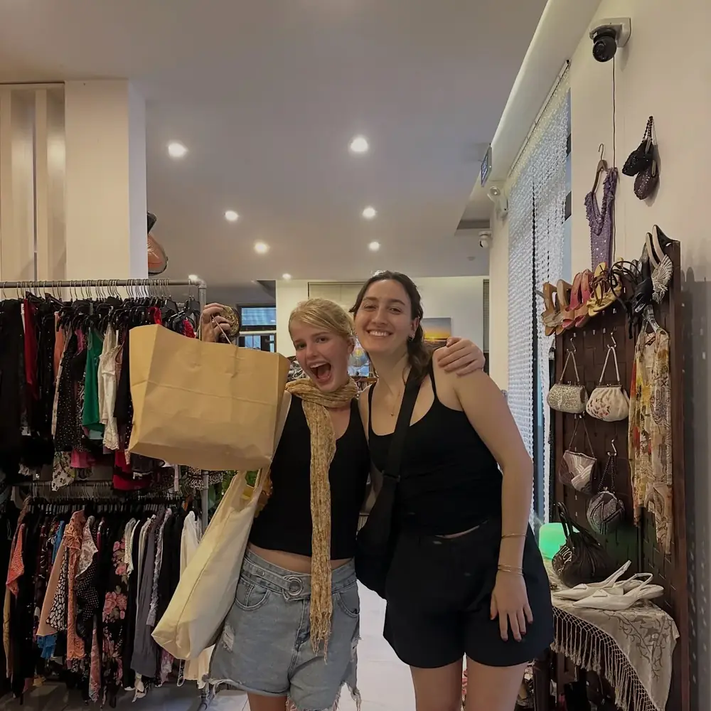Customer visiting Yen May Vintage in Danang