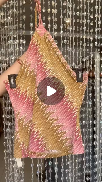 Sold pink beaded skirt from the Yen May archive