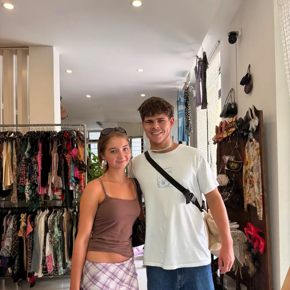Customer visiting Yen May Vintage in Danang