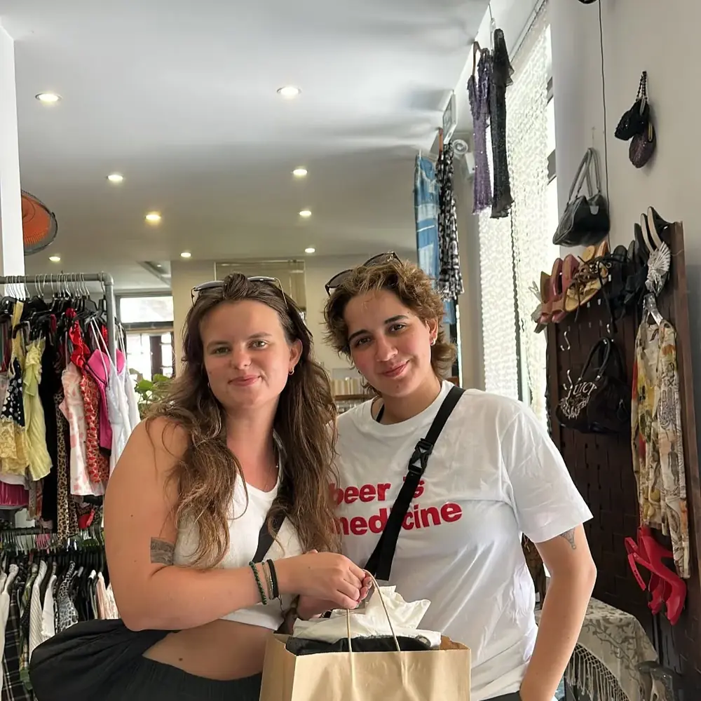 Customer visiting Yen May Vintage in Danang