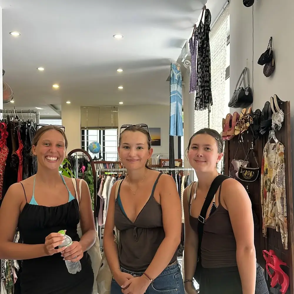 Customer visiting Yen May Vintage in Danang