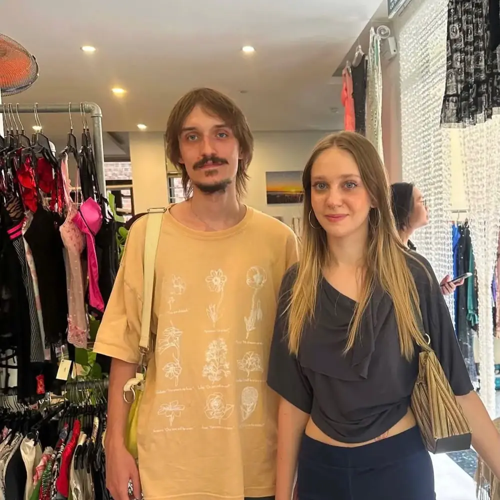 Customer visiting Yen May Vintage in Danang