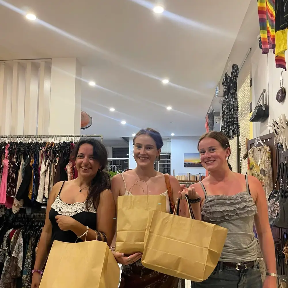Customer visiting Yen May Vintage in Danang