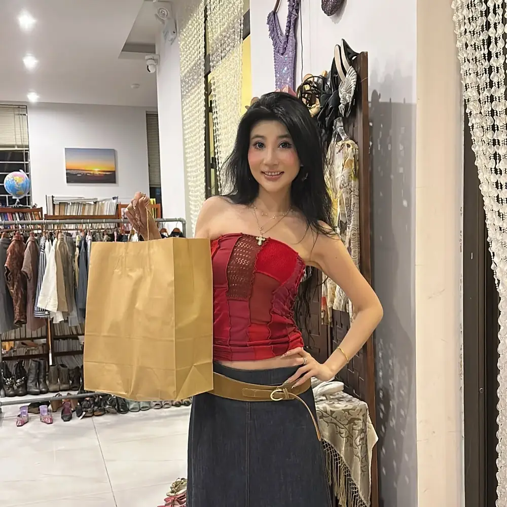 Customer visiting Yen May Vintage in Danang