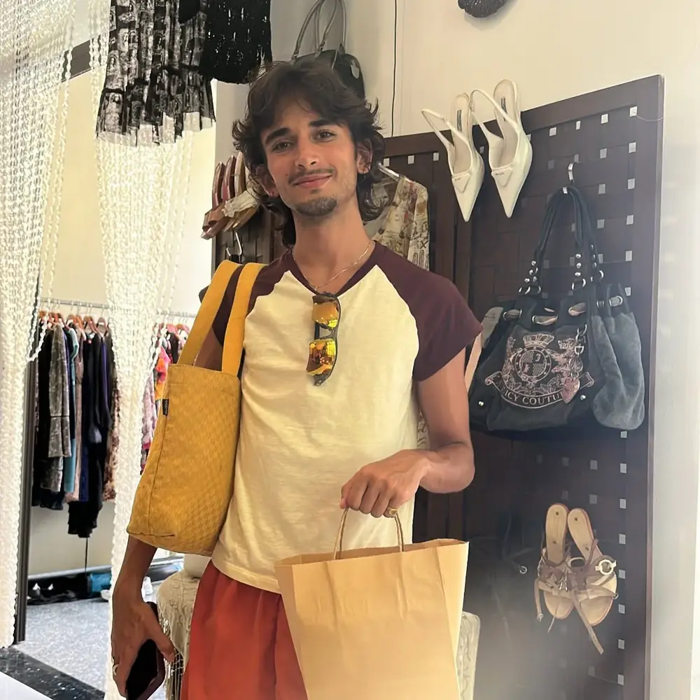 Customer visiting Yen May Vintage in Danang