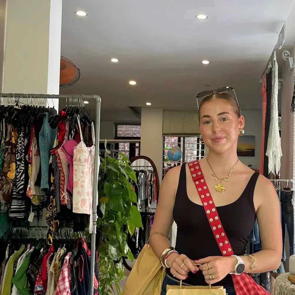 Customer visiting Yen May Vintage in Danang