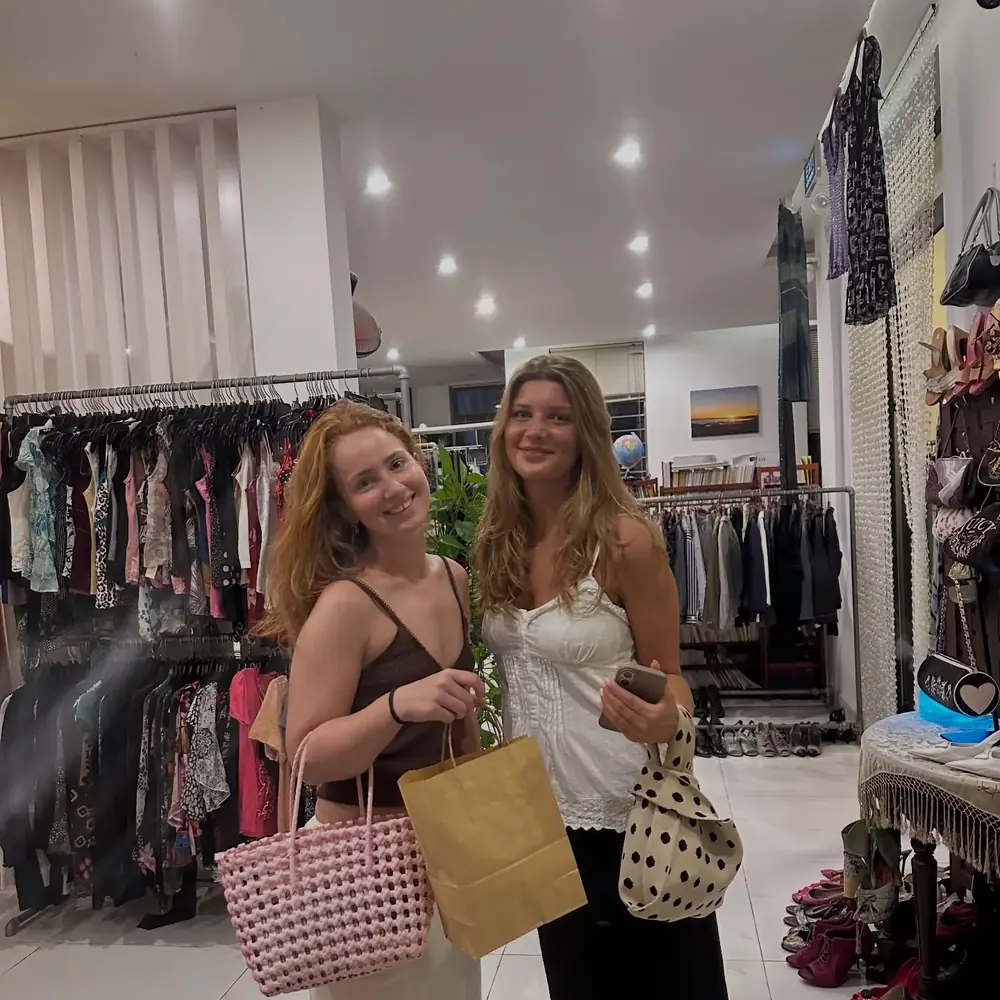 Customer visiting Yen May Vintage in Danang