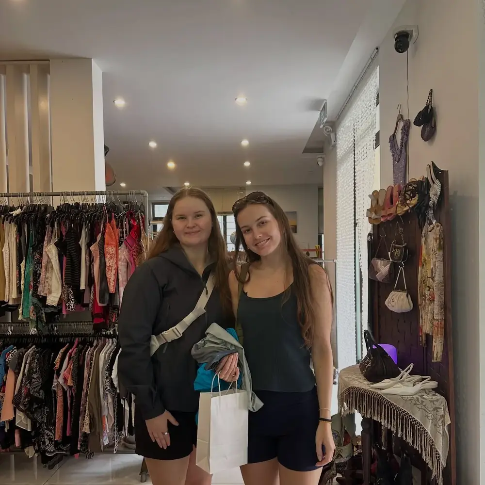 Customer visiting Yen May Vintage in Danang