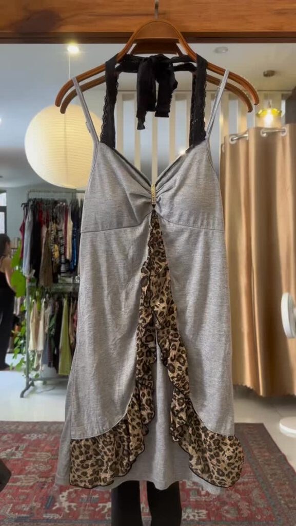 Silver Slip Dress