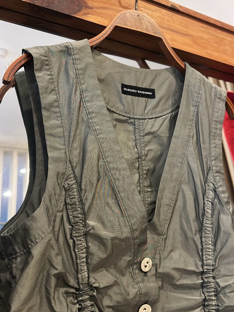 Ruched Grey Vest