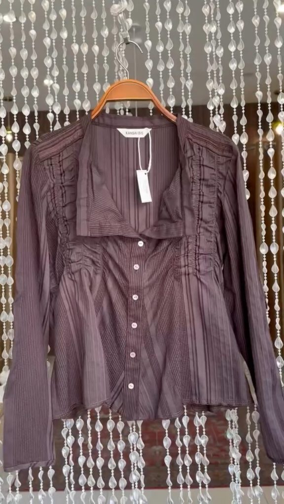 Sheer Mauve Blouse