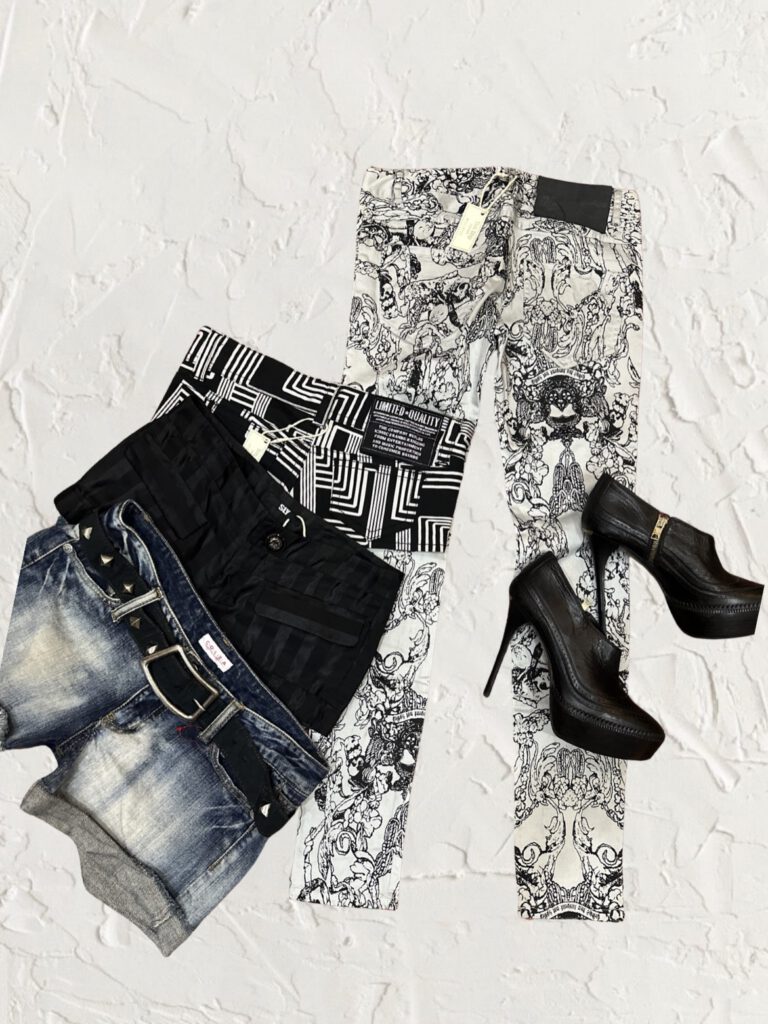 Monochrome Y2K Outfit Set